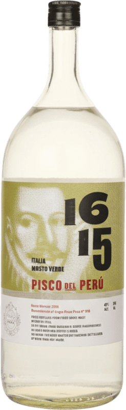 89,95 € Envio grátis | Pisco 1615 Italia Peru Garrafa Especial 2 L Anis, Mosto Verde
