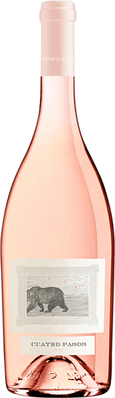 18,95 € Kostenloser Versand | Roséwein Cuatro Pasos Rosé D.O. Bierzo Kastilien und León Spanien Mencía Magnumflasche 1,5 L