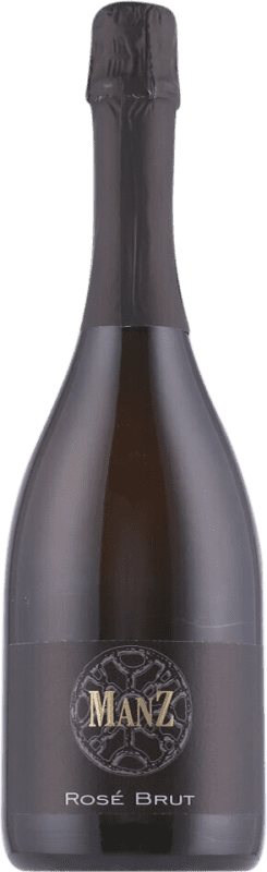 21,95 € 免费送货 | 桃红起泡酒 Manz Manz Brut — 起泡酒 干型 Rosé — 桃红葡萄酒 德国 75 cl