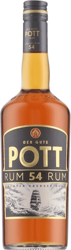 18,95 € Envío gratis | Ron Pott 54º Alemania 70 cl