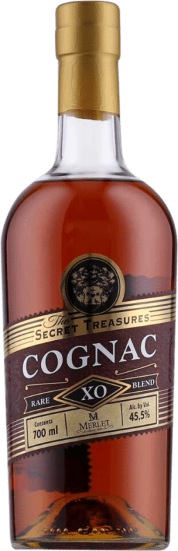 112,95 € Envío gratis | Coñac The Secret Treasures Merlet XO Extra Old — Extra Viejo A.O.C. Cognac Francia 70 cl