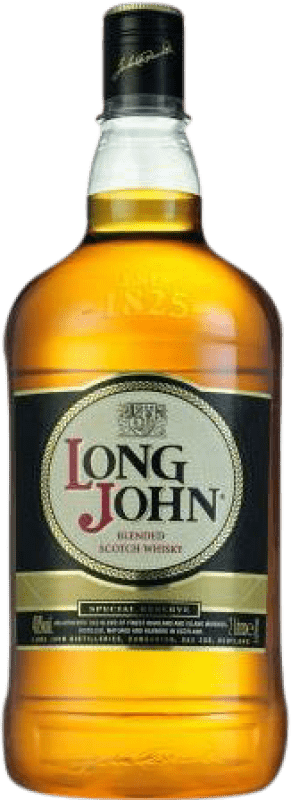 29,95 € 免费送货 | 调和威士忌 Long John 苏格兰 英国 特殊瓶 2 L PET — 塑料