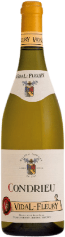 73,95 € Envío gratis | Vino Blanco Vidal-Fleury Vallée A.O.C. Condrieu Rhône Francia Viognier 75 cl