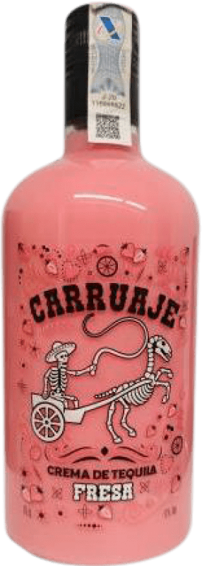9,95 € Envío gratis | Crema de Licor Sabores Extremeños Carruaje España 70 cl Fresa, Tequila