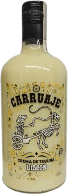 9,95 € Spedizione Gratuita | Crema di Liquore Sabores Extremeños Carruaje Spagna 70 cl Limón — Limone, Tequila