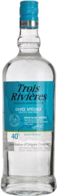 27,95 € Бесплатная доставка | Ром Trois Rivieres 40º Blanco — Белый, Agricole — Агрколь Мартиника 1 L