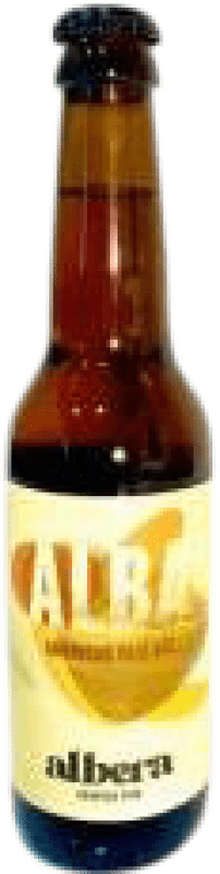 4,95 € Kostenloser Versand | Bier L'Albera Alba Artesanal — Handgemacht Spanien Drittelliterflasche 33 cl