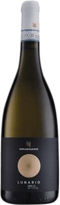 16,95 € Envio grátis | Vinho Branco Cantine Brugnano Lunario D.O.C. Sicilia Sicília Itália Grillo 75 cl