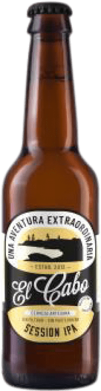 2,95 € 送料無料 | ビール El Cabo Session IPA — India Pale Ale, Artesanal — 手作り スペイン 1/3ボトル 33 cl Gluten Free — グルテンフリー