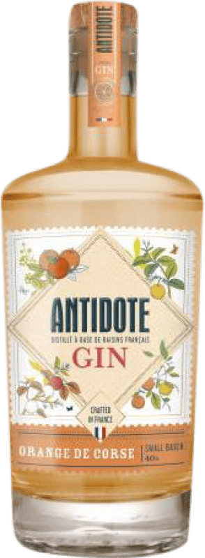 25,95 € Kostenloser Versand | Genever Gin Grands Chais Antidote de Corse Frankreich 70 cl Orange