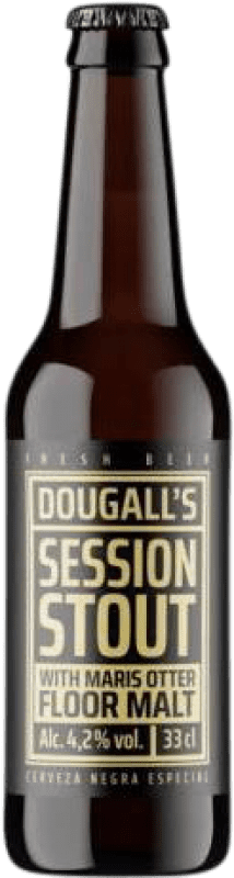 3,95 € Envío gratis | Cerveza Dougall's Session Stout España Botellín Tercio 33 cl