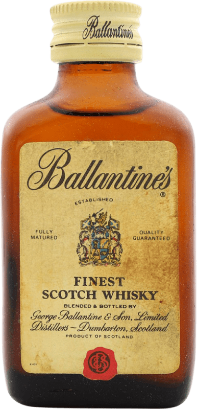 15,95 € Free Shipping | Blended Whisky Ballantine's United Kingdom Miniature Bottle 5 cl