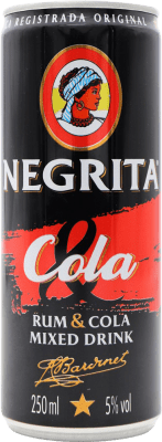 2,95 € Free Shipping | Rum Bardinet Negrita France Can 25 cl Cola