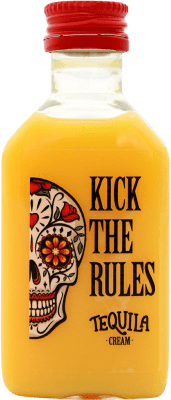 3,95 € Kostenloser Versand | Sahnelikör Lasil Kick The Rules Spanien Miniaturflasche 5 cl Mango, Tequila