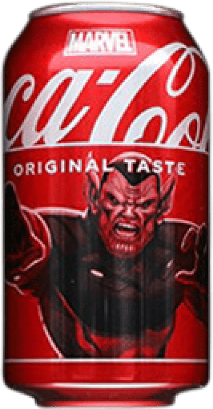 284,95 € Free Shipping | 6 units box Soft Drinks Coca-Cola Marvel Limited Edition Spain Can 33 cl