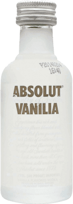 6,95 € Spedizione Gratuita | Vodka Absolut Svezia Bottiglietta Mignon 5 cl Vanilla — Vaniglia