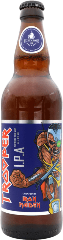 10,95 € Envio grátis | Cerveja Trooper IPA — India Pale Ale Reino Unido Garrafa Medium 50 cl