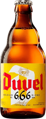 37,95 € 免费送货 | 盒装12个 啤酒 Duvel Moortgat 666 比利时 三分之一升瓶 33 cl