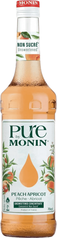 17,95 € Spedizione Gratuita | Concentrato per Cocktail Monin Concentrado — Concentrato, Pure — Puro Francia 70 cl Apricot — Albicocca, Peach — Pesca