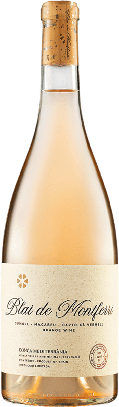 31,95 € Free Shipping | Orange Wine Blai de Montferri Seco — Dry Ánfora — Amphora, Coupage Catalonia Spain Garnacha — Grenache, Sumoll, Macabeo 75 cl