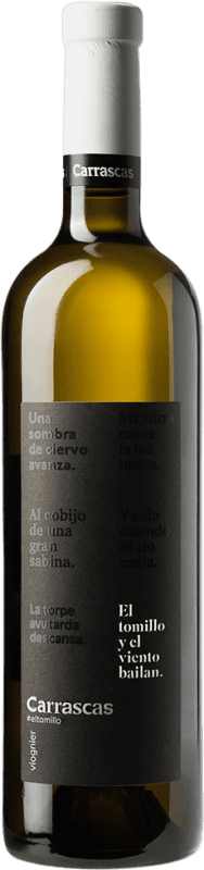 19,95 € Envio grátis | Vinho Branco Carrascas El Tomillo y el Viento Bailan Seco I.G.P. Vino de la Tierra de Castilla Castela-Mancha Espanha Viognier 75 cl