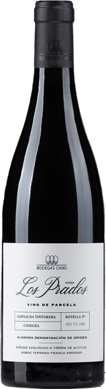 25,95 € Envio grátis | Vinho Tinto Cano Los Prados Seco D.O. Almansa Castela-Mancha Espanha Garnacha — Grenache Bio — Ecológico 75 cl