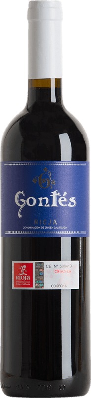 16,95 € Kostenloser Versand | Rotwein González Teso Gontes Seco — Trocken Crianza — Kurze Fassreifung D.O.Ca. Rioja La Rioja Spanien Tempranillo, Garnacha — Grenache 75 cl Vegan