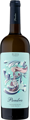 19,95 € 免费送货 | 白葡萄酒 Pandora Pandra Seco — 干型 D.O. Rueda 卡斯蒂利亚莱昂 西班牙 Sauvignon — 苏维浓 75 cl