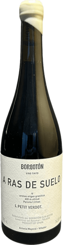 49,95 € Envoi gratuit | Vin Rouge Borbotón A Ras de Suelo Seco — Sec Castilla La Mancha Espagne Petit Verdot 75 cl Végan