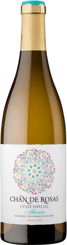 18,95 € Envío gratis | Vino Blanco Chan de Rosas Seco Cuvée, Especial D.O. Rías Baixas Galicia España Albariño 75 cl