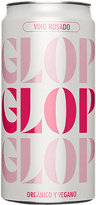 74,95 € Бесплатная доставка | Коробка из 12 единиц Розовое вино Glop Seco — Сухое D.O. Catalunya Каталония Испания Garnacha — Гренаш Bio — Эко Био Органический Жестяная банка 25 cl Vegan — Веганский