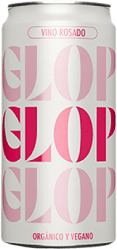 75,95 € 送料無料 | 12個入りボックス ロゼワイン Glop Seco — 辛口 D.O. Catalunya カタロニア スペイン Garnacha — グルナッシュ Bio — Eco エコ ビオ オーガニック 缶 25 cl Vegan — ヴィーガン