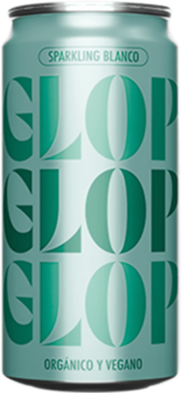 75,95 € 送料無料 | 12個入りボックス 白のスパークリングワイン Glop Seco — 辛口 D.O. Catalunya カタロニア スペイン Garnacha — グルナッシュ Bio — Eco エコ ビオ オーガニック 缶 20 cl Vegan — ヴィーガン
