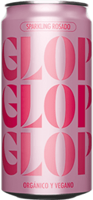 74,95 € Free Shipping | 12 units box Rosé Sparkling Wine Glop Seco — Dry D.O. Catalunya Catalonia Spain Garnacha — Grenache Bio — Organic Can 20 cl Vegan