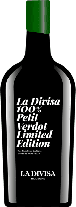 99,95 € Kostenloser Versand | Rotwein La Divisa Seco — Trocken Limitierte Edition Andalusien Spanien Petit Verdot Bio — Nachhaltig 75 cl Vegan