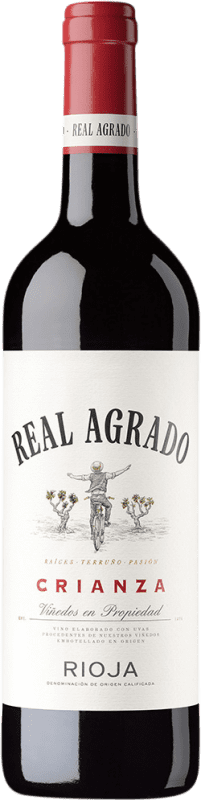 9,95 € 送料無料 | 赤ワイン Real Agrado Seco — 辛口 Crianza — クリアンサ D.O.Ca. Rioja ラ・リオハ スペイン Tempranillo — テンプラニーリョ, Garnacha — グルナッシュ 75 cl