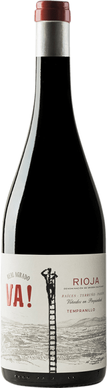 15,95 € Free Shipping | Red Wine Real Agrado Va Seco — Dry D.O.Ca. Rioja The Rioja Spain Tempranillo 75 cl Vegan