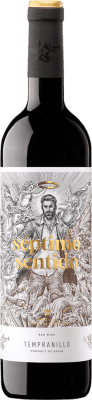 6,95 € Бесплатная доставка | Красное вино Vintae Séptimo Sentido Seco — Сухое I.G.P. Vino de la Tierra de Castilla Кастилья-Ла-Манча Испания Tempranillo — Темпранильо 75 cl Vegan — Веганский