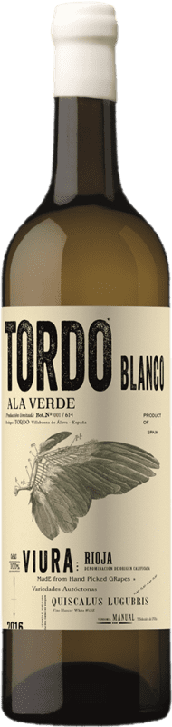 22,95 € 送料無料 | 白ワイン Tordo Seco — 辛口 D.O.Ca. Rioja ラ・リオハ スペイン Macabeo — マカベオ 75 cl