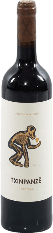 29,95 € 免费送货 | 红葡萄酒 Txinpanzè Seco — 干型 Crianza — 陈酿 D.O. Vinos de Madrid 马德里社区 西班牙 Tempranillo — 丹魄 75 cl
