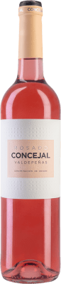 7,95 € Envoi gratuit | Vin Rosé Vinícola de Valdepeñas Concejal Seco — Sec D.O. Valdepeñas Castilla La Mancha Espagne Tempranillo 75 cl