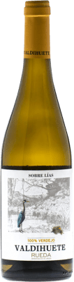 8,95 € Envío gratis | Vino Blanco Murillo Valdihuete Seco Sobre Lías D.O. Rueda Castilla y León España Verdejo 75 cl