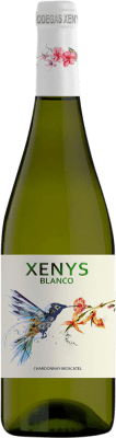 10,95 € Envio grátis | Vinho Branco Xenysel Xenys Seco D.O. Jumilla Região de Múrcia Espanha Chardonnay, Moscatel Bio — Ecológico 75 cl Vegano