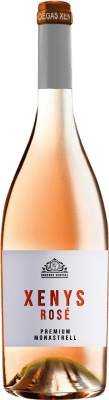10,95 € Бесплатная доставка | Розовое вино Xenysel Xenys Seco — Сухое Rosé — Розе D.O. Jumilla Регион Мурсия Испания Monastrell — Монастрель Bio — Эко Био Органический 75 cl Vegan — Веганский