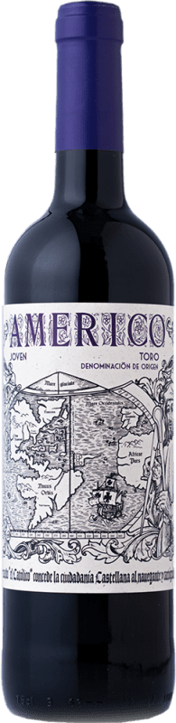 10,95 € 送料無料 | 赤ワイン Díez Gómez Americo Seco — 辛口 若い D.O. Toro カスティーリャ・イ・レオン スペイン Tempranillo — テンプラニーリョ 75 cl Vegan — ヴィーガン