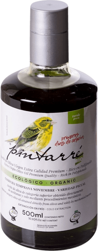 27,95 € Kostenloser Versand | Olivenöl Pintarré Cosecha Temprana — Frühe Ernte, Verde — Grüne, E-NOL Extra Nativ D.O. Sierra Mágina Jaén Spanien Picual Bio — Nachhaltig Medium-Flasche 50 cl
