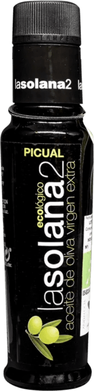 189,95 € 免费送货 | 盒装24个 橄榄油 David y Adrián Lasolana2 EVOO 特级初榨 Almería 西班牙 Picual — 皮夸尔 Eco — 生态 有机 天然 小瓶装 10 cl 玻璃