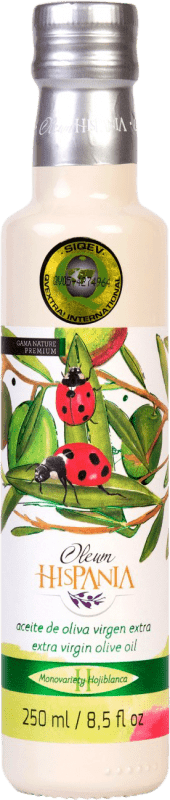 14,95 € Envío gratis | Aceite de Oliva Oleum Hispania Tradicional, Premium, Nature, AOVE Virgen Extra Córdoba España Hojiblanca Botellín 25 cl Vidrio