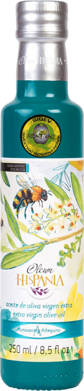 14,95 € 送料無料 | オリーブオイル Oleum Hispania 伝統的, Premium — プレミアム, Nature, EVOO エキストラバージン Córdoba スペイン Arbequina — アルベキーナ 小瓶 25 cl ガラス