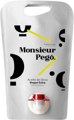 75,95 € Free Shipping | Olive Oil Vega de los Abades Monsieur Pegó Traditional, EVOO Extra Virgin Córdoba Spain Hojiblanca Bag in Box 3 L